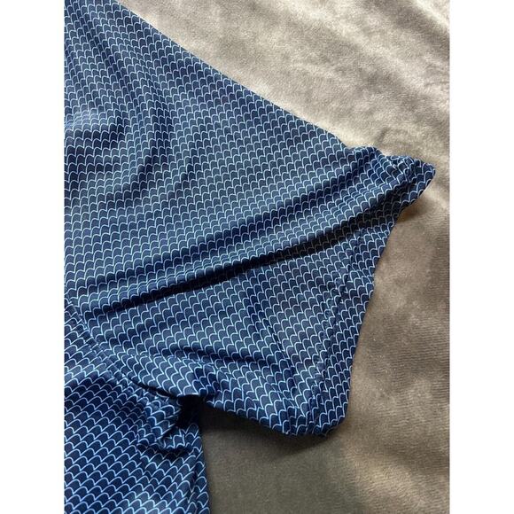Graham Luxe‎ Polo Shirt Mens Large L Navy Blue Lightweight Stretch Golf - Picture 2 of 5